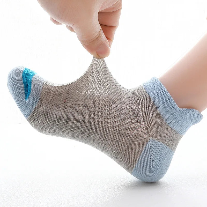 Children Socks Mesh Cotton Boys Socks Girls Socks 2-15 Year Kids Casual Boat Socks 5 Pairs/lot-Dollar Bargains Online Shopping Australia