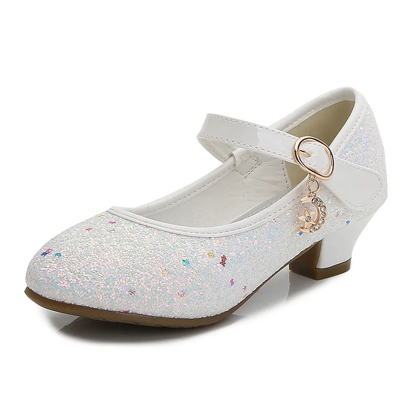 Girls High Heels For Kids Princess Leather Shoe Footwear Children's Party Wedding Shoes Round Toe-Dollar Bargains Online Shopping Australia