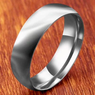 Titanium Steel Black Classic Ring For Men Wedding Bands Male Jewelry-Dollar Bargains Online Shopping Australia