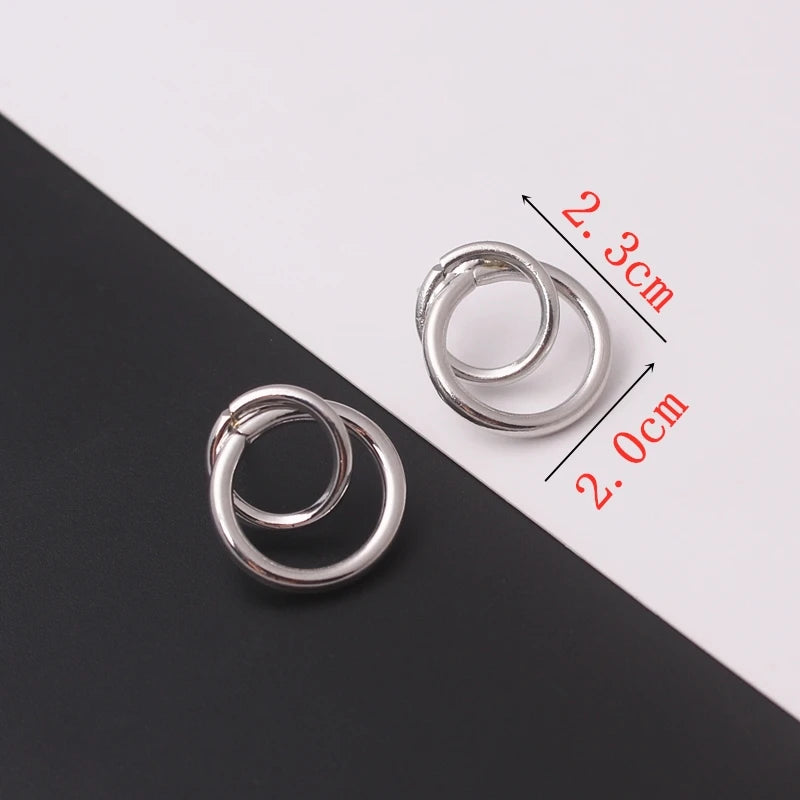 Exaggerated Geometry Irregular Metal Dangle Earrings Spiral Twist Knot Round Smooth Brincos Jewelry-Dollar Bargains Online Shopping Australia