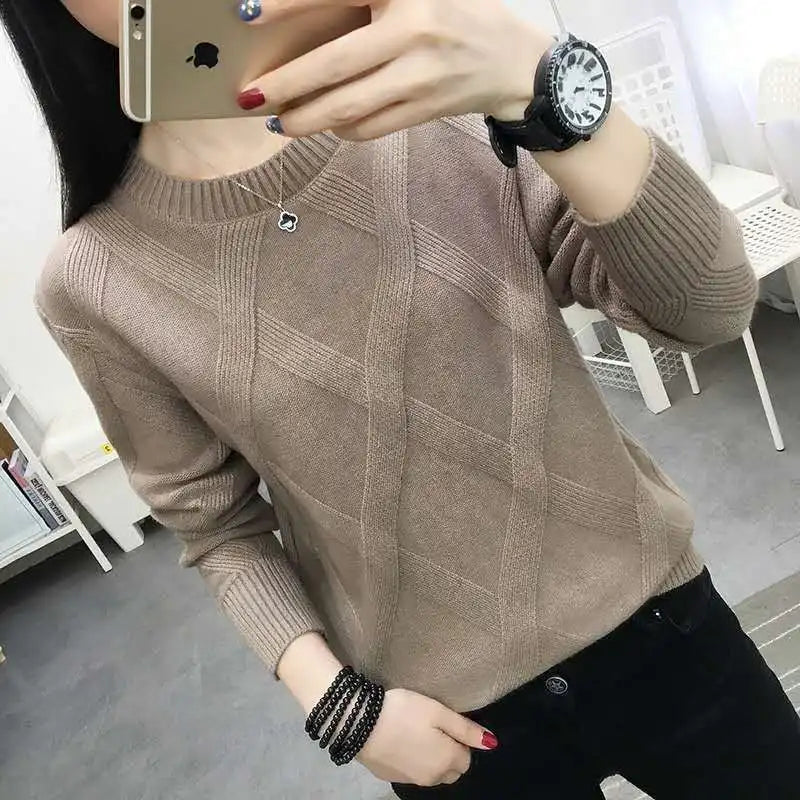 Sweater Women's Twist Pullover Loose Lazy Bottoming Thick Sweaters Outer Wear Pull-Dollar Bargains Online Shopping Australia