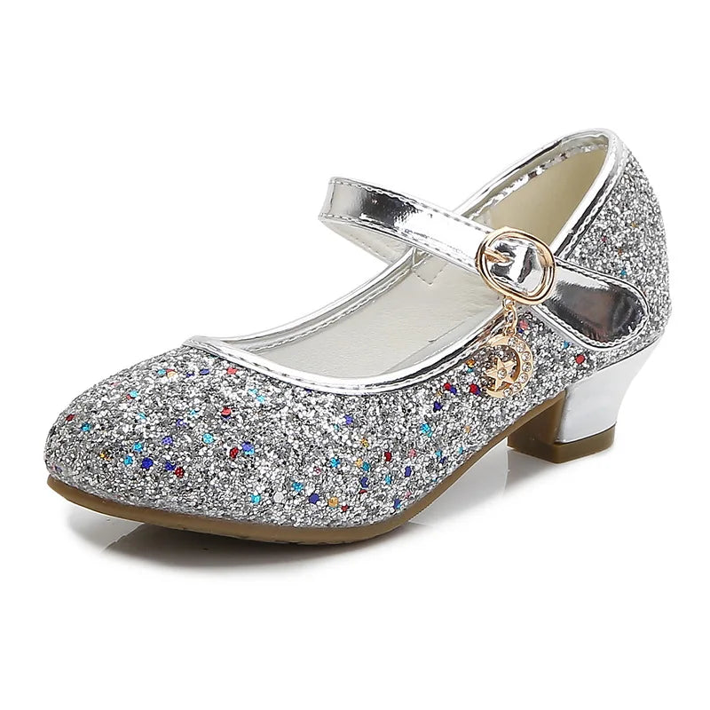 Girls High Heels For Kids Princess Leather Shoe Footwear Children's Party Wedding Shoes Round Toe-Dollar Bargains Online Shopping Australia