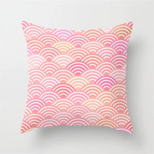 Nordic New Portrait Pink Simple Style Pillow Cover Car and Sofa Big Cushion Throw Pillowcase Nap Pillow-Dollar Bargains Online Shopping Australia