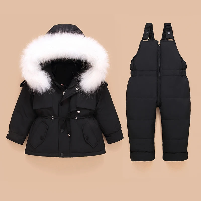 Children Down Coat Jacket+jumpsuit Kids Toddler Girl Boy Clothes Down 2pcs Winter Outfit Suit Warm Baby Overalls Clothing Sets-Dollar Bargains Online Shopping Australia