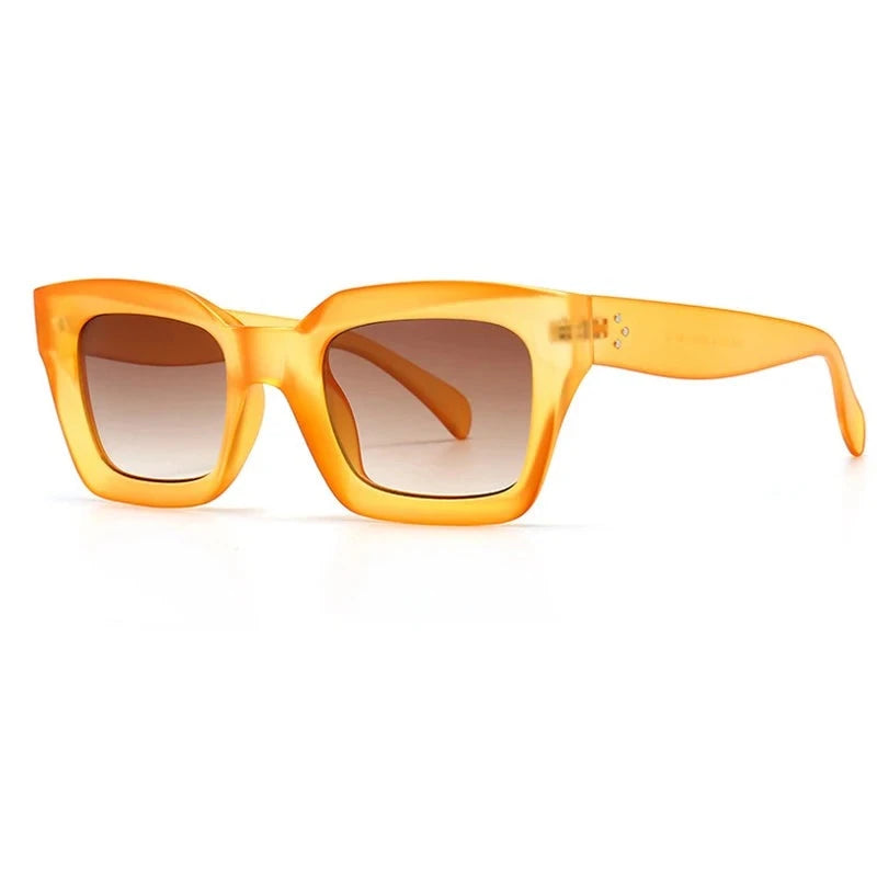 Cool Colorful Square Sunglasses Women Men New Brand Design Vintage Sun Glasses For Women Unique Flat Top Eyewear Shades UV400-Dollar Bargains Online Shopping Australia