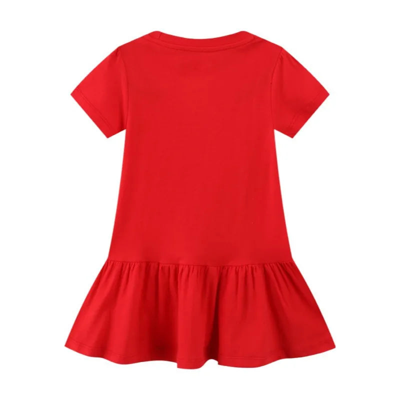 Girls Dresses Bag Print Hot Selling Baby Summer Frocks Cotton Clothes Frocks Party Birthday-Dollar Bargains Online Shopping Australia