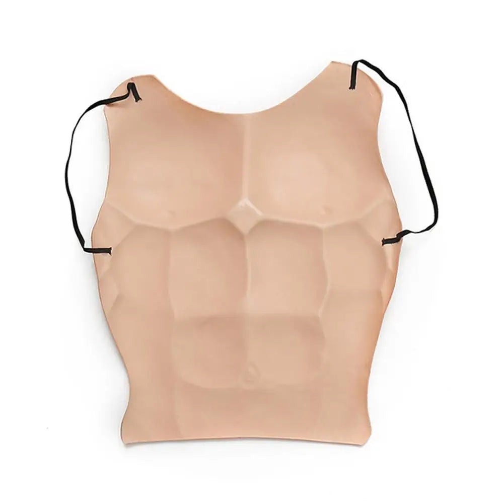 EVA Men Realistic Chest Fake Skin Chest Muscle Lifelike Human Body DIY Costume Cosplay Props Party Halloween Decoration-Dollar Bargains Online Shopping Australia