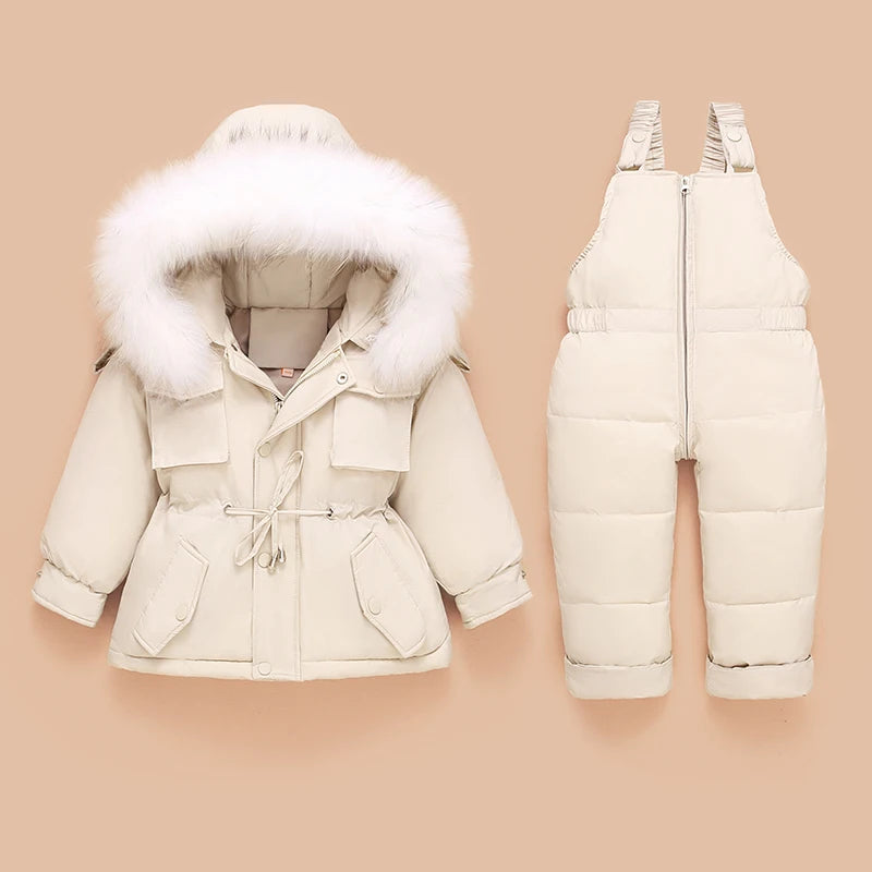 Children Down Coat Jacket+jumpsuit Kids Toddler Girl Boy Clothes Down 2pcs Winter Outfit Suit Warm Baby Overalls Clothing Sets-Dollar Bargains Online Shopping Australia