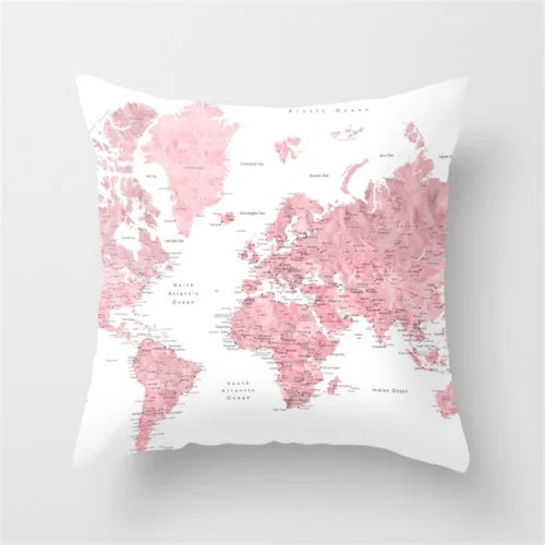 Nordic New Portrait Pink Simple Style Pillow Cover Car and Sofa Big Cushion Throw Pillowcase Nap Pillow-Dollar Bargains Online Shopping Australia