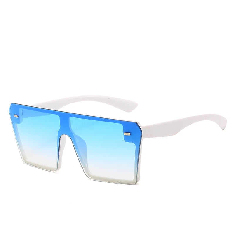 Oversize Square Sunglasses Women Retro Gradient Sun Glasses Men Blue Big Frame Vintage Eyewear UV400-Dollar Bargains Online Shopping Australia