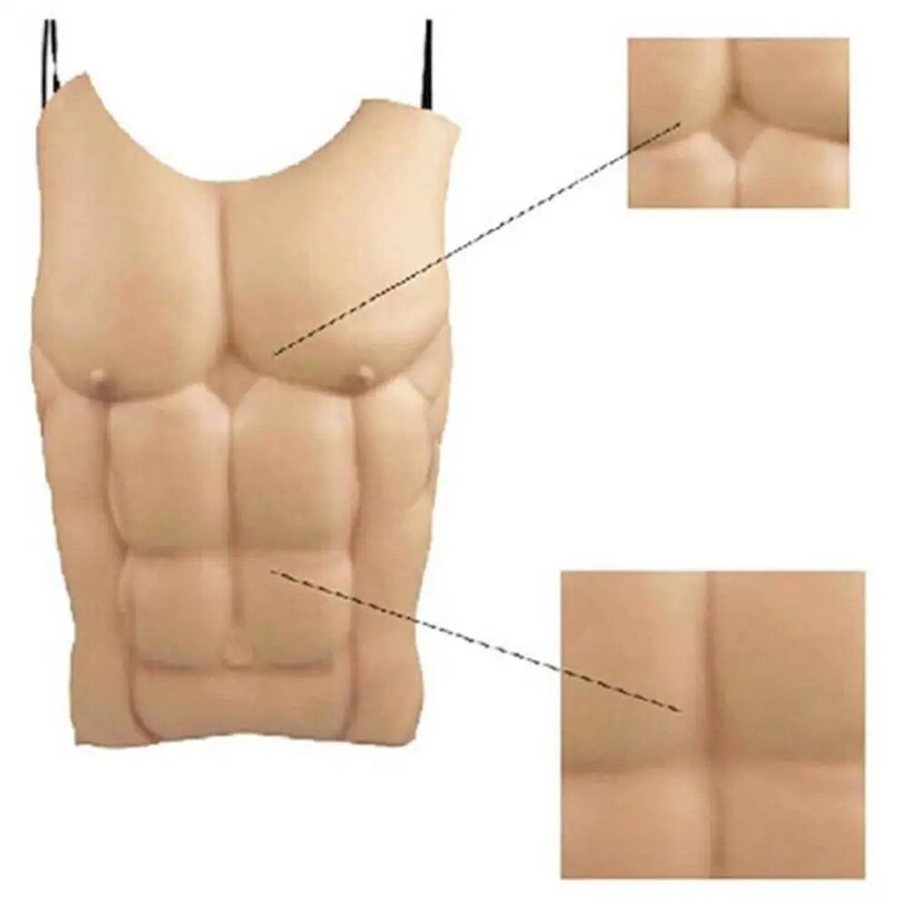 EVA Men Realistic Chest Fake Skin Chest Muscle Lifelike Human Body DIY Costume Cosplay Props Party Halloween Decoration-Dollar Bargains Online Shopping Australia