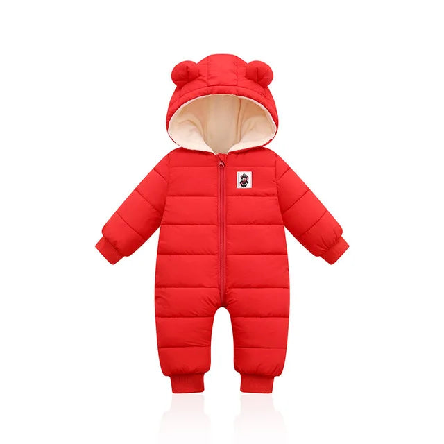Winter Baby Rompers For Boy Girl Coats Toddler Hooded Bodysuit Thick Cotton Outfit Infants Jumpsuit Children Costume Baby Jacket-Dollar Bargains Online Shopping Australia