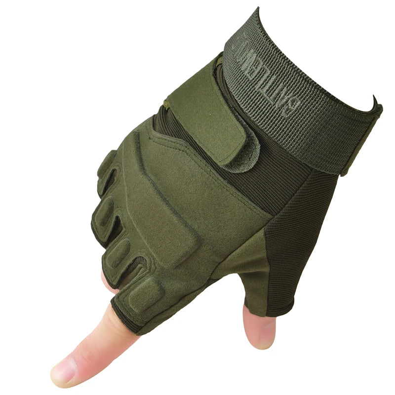 Outdoor Tactical Gloves Airsoft Sport Gloves Half Finger Military Men Women Combat Shooting Hunting Fitness Fingerless Gloves-Dollar Bargains Online Shopping Australia