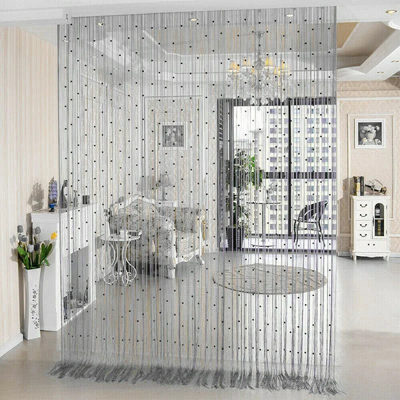 100*200cm Luxury Crystal Beaded String Door Curtain Window Room Divider Home Decoration Drapes Living Room Window Curtain