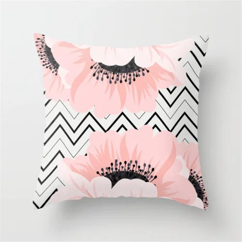 Nordic New Portrait Pink Simple Style Pillow Cover Car and Sofa Big Cushion Throw Pillowcase Nap Pillow-Dollar Bargains Online Shopping Australia