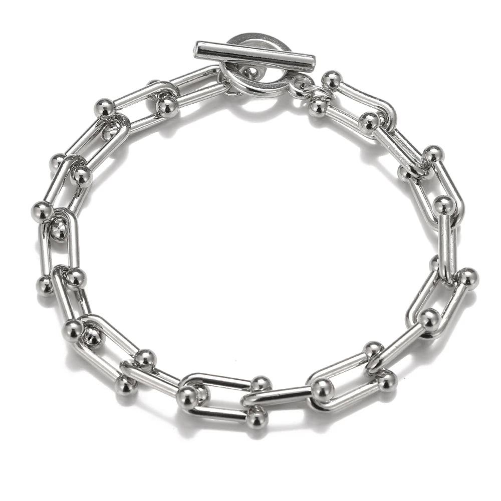 FNIO Bohemian Bracelets for Women Fashion Multilayer Beaded Chain Bracelets Set Charm Bracelet Bangles Jewelry Punk-Dollar Bargains Online Shopping Australia