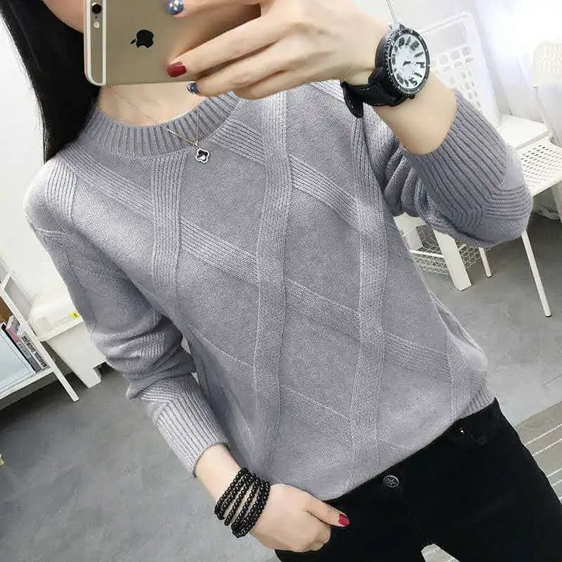 Sweater Women's Twist Pullover Loose Lazy Bottoming Thick Sweaters Outer Wear Pull-Dollar Bargains Online Shopping Australia