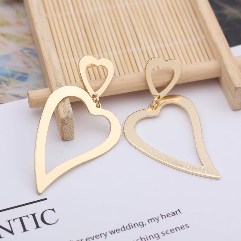 Exaggerated Geometry Irregular Metal Dangle Earrings Spiral Twist Knot Round Smooth Brincos Jewelry-Dollar Bargains Online Shopping Australia