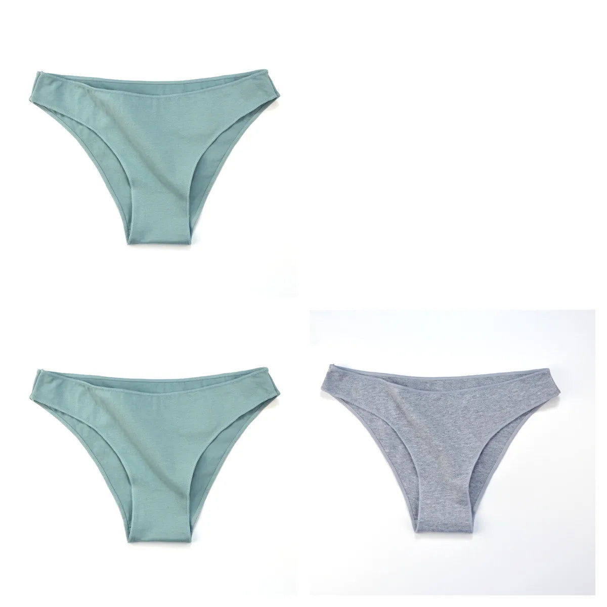 3Pcs Cotton Underwear Seamless Panties For Women Low Rise Briefs Female Solid Color Comfort Pantys Breathable Lingerie