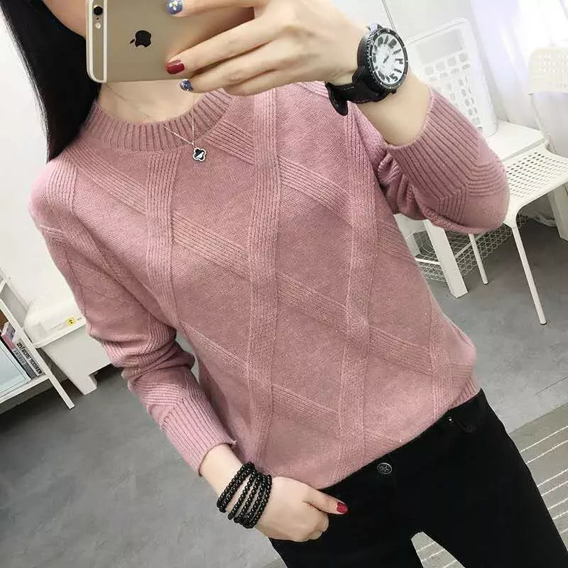 Sweater Women's Twist Pullover Loose Lazy Bottoming Thick Sweaters Outer Wear Pull-Dollar Bargains Online Shopping Australia