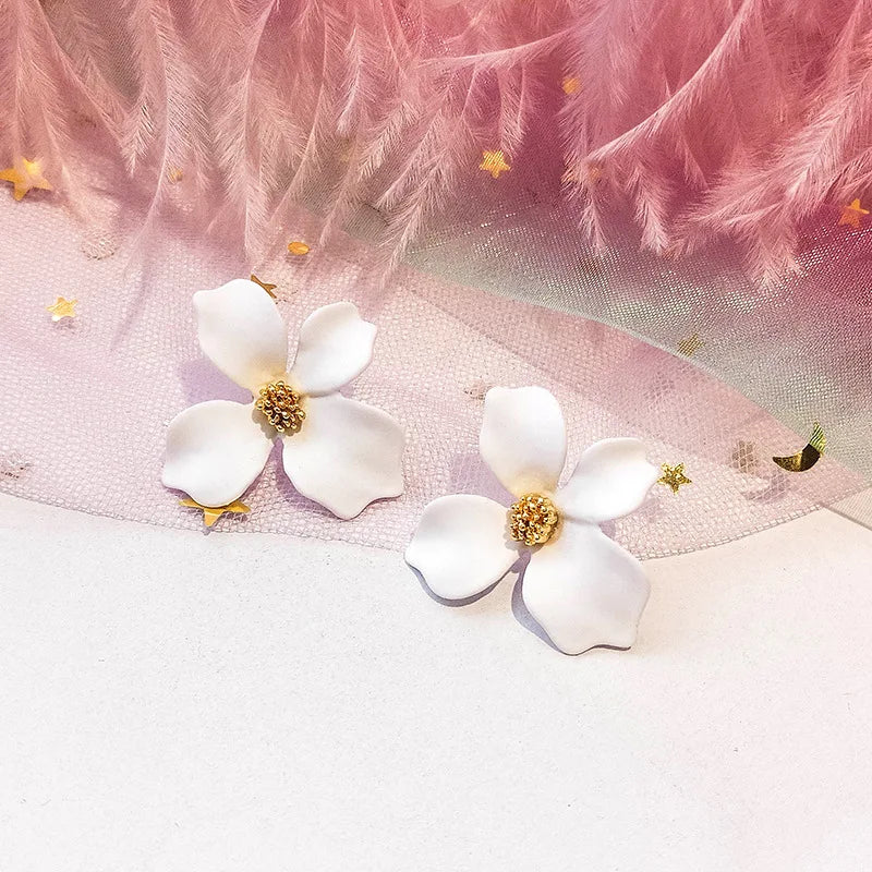 Flower Earrings For Women Fashion Sweet Earrings Woman Jewelry Colorful Earrings-Dollar Bargains Online Shopping Australia