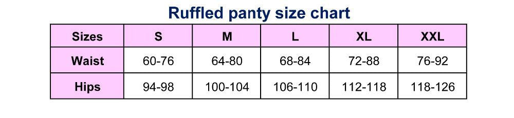 Muliti Layered Mesh Ruffled Panties Intimates Underwear Lingerie Lace