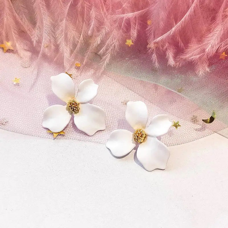 Flower Earrings For Women Fashion Sweet Earrings Woman Jewelry Colorful Earrings-Dollar Bargains Online Shopping Australia