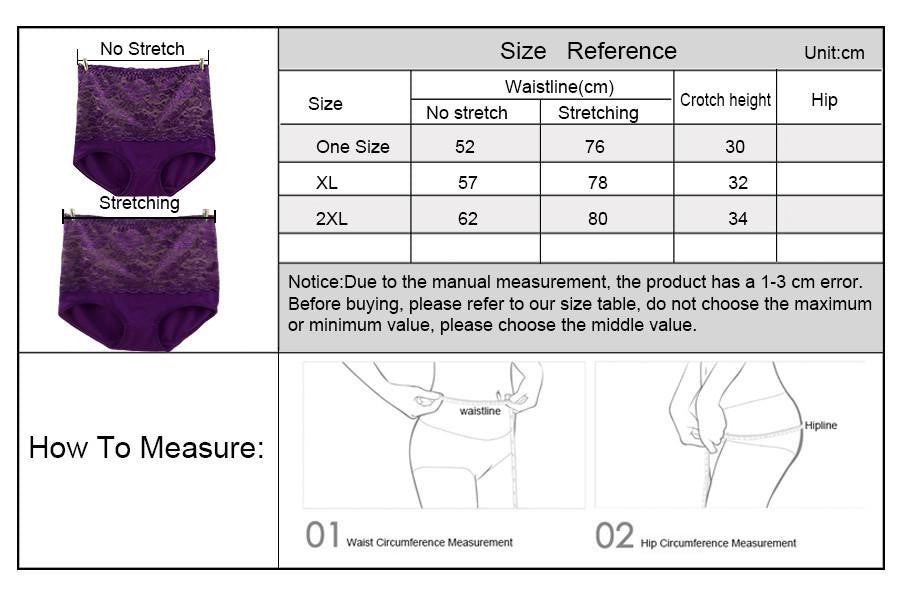 Lace Underwear High Waist Women Briefs Lady's Panties Model Breathable