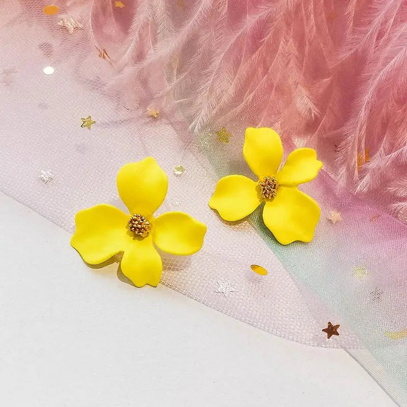 Flower Earrings For Women Fashion Sweet Earrings Woman Jewelry Colorful Earrings-Dollar Bargains Online Shopping Australia