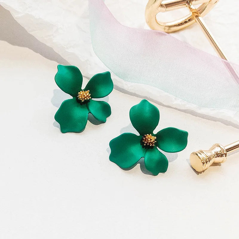 Flower Earrings For Women Fashion Sweet Earrings Woman Jewelry Colorful Earrings-Dollar Bargains Online Shopping Australia