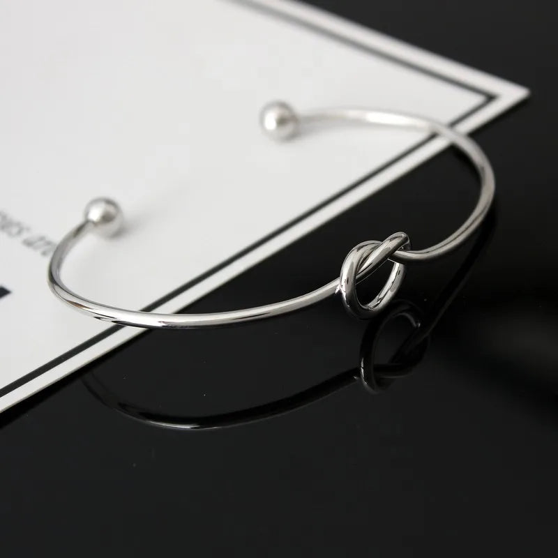 Knot Cuff Bracelets & Bangles Women Jewelry Simple Glossy LOVE Valentine's Day-Dollar Bargains Online Shopping Australia