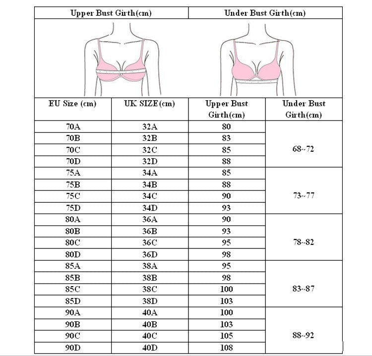 Online discount shop Australia - Fashion sexy bra set small thin plus size push up bra adjustable female underwear set
