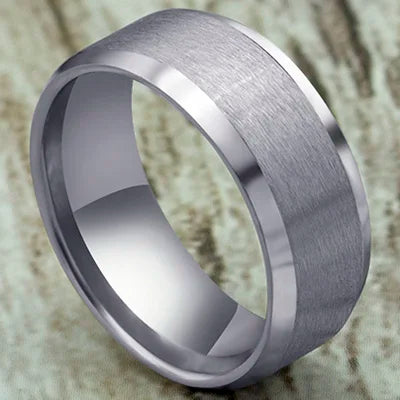 Titanium Steel Black Classic Ring For Men Wedding Bands Male Jewelry-Dollar Bargains Online Shopping Australia