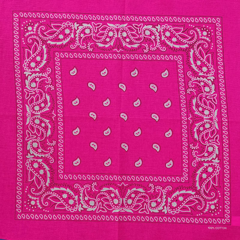 Bright Color Women Foulard Hip Hop Cotton Square Scarf Bandana Headband Scarf Cashew Gifts