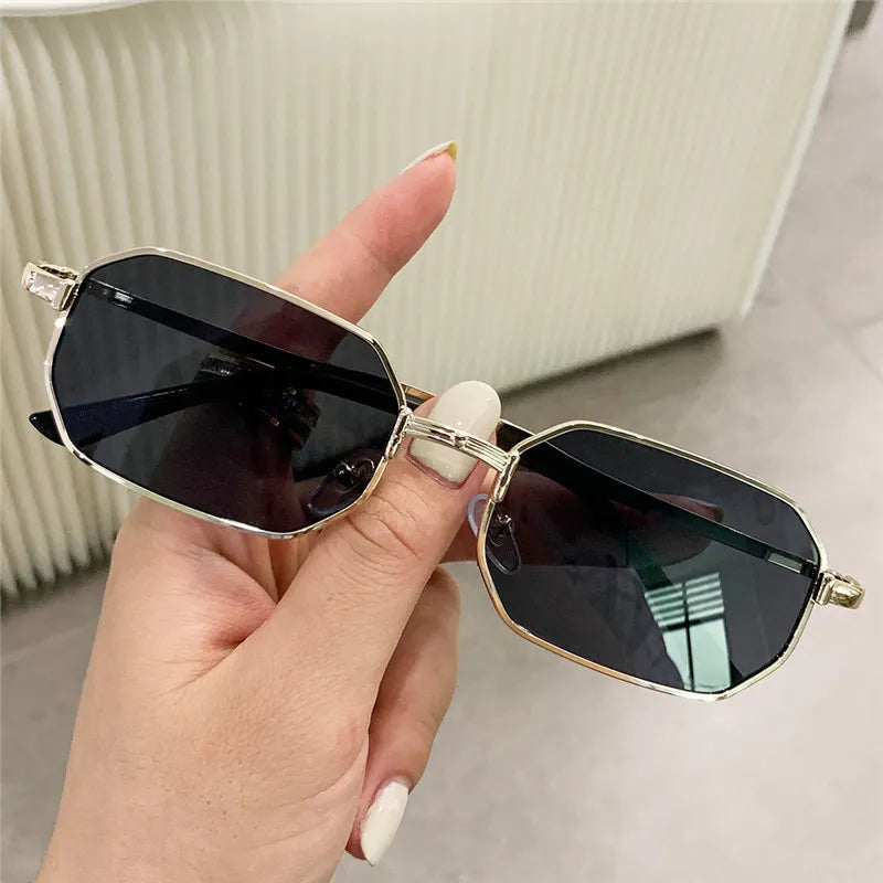 Men's Sunglasses Fashion Rectangle Women metal Luxury Brand Sun glasses-Dollar Bargains Online Shopping Australia