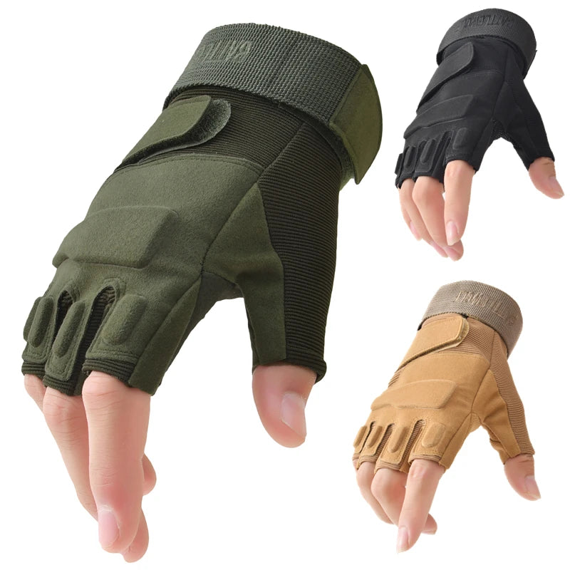 Outdoor Tactical Gloves Airsoft Sport Gloves Half Finger Military Men Women Combat Shooting Hunting Fitness Fingerless Gloves-Dollar Bargains Online Shopping Australia