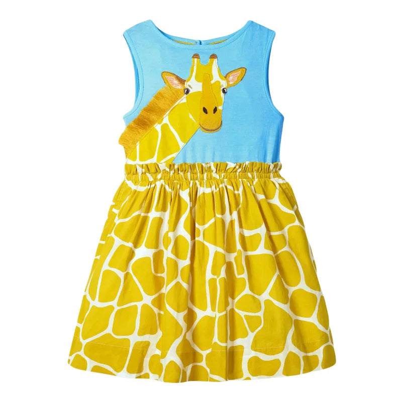 Baby Girls Casual Clothes Cotton Lovely Kids Summer Dress for Toddler Infant Children 2 to 7 years-Dollar Bargains Online Shopping Australia
