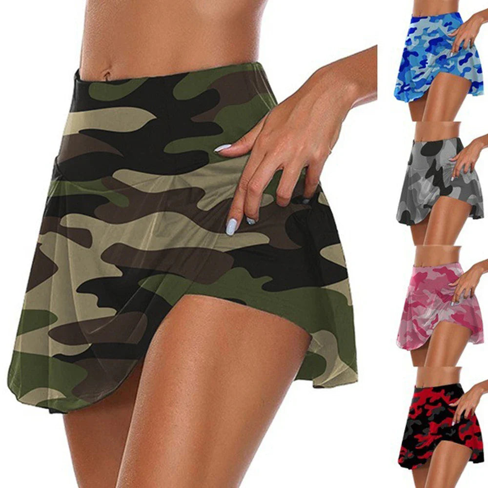 Women Sports Tennis Dance Fitness Short Skirts Quick Drying Solid Female Lining High Waist Mini Golf Sporting Skirts-Dollar Bargains Online Shopping Australia