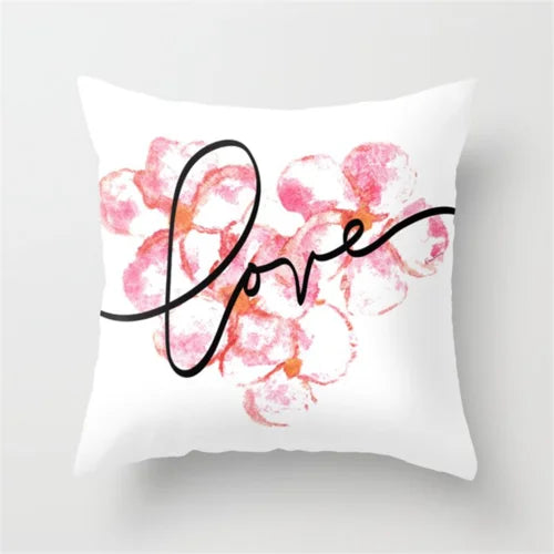 Nordic New Portrait Pink Simple Style Pillow Cover Car and Sofa Big Cushion Throw Pillowcase Nap Pillow-Dollar Bargains Online Shopping Australia