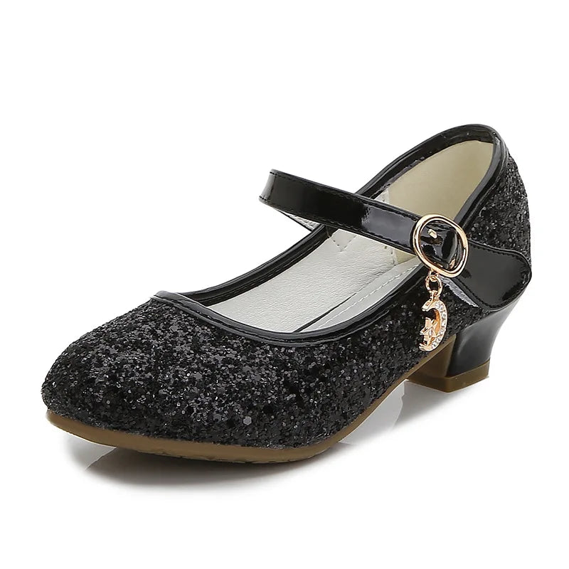 Girls High Heels For Kids Princess Leather Shoe Footwear Children's Party Wedding Shoes Round Toe-Dollar Bargains Online Shopping Australia
