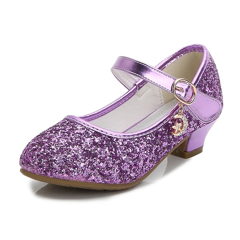 Girls High Heels For Kids Princess Leather Shoe Footwear Children's Party Wedding Shoes Round Toe-Dollar Bargains Online Shopping Australia