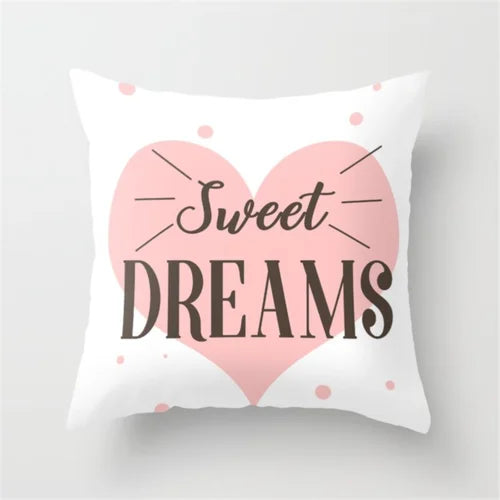 Nordic New Portrait Pink Simple Style Pillow Cover Car and Sofa Big Cushion Throw Pillowcase Nap Pillow-Dollar Bargains Online Shopping Australia