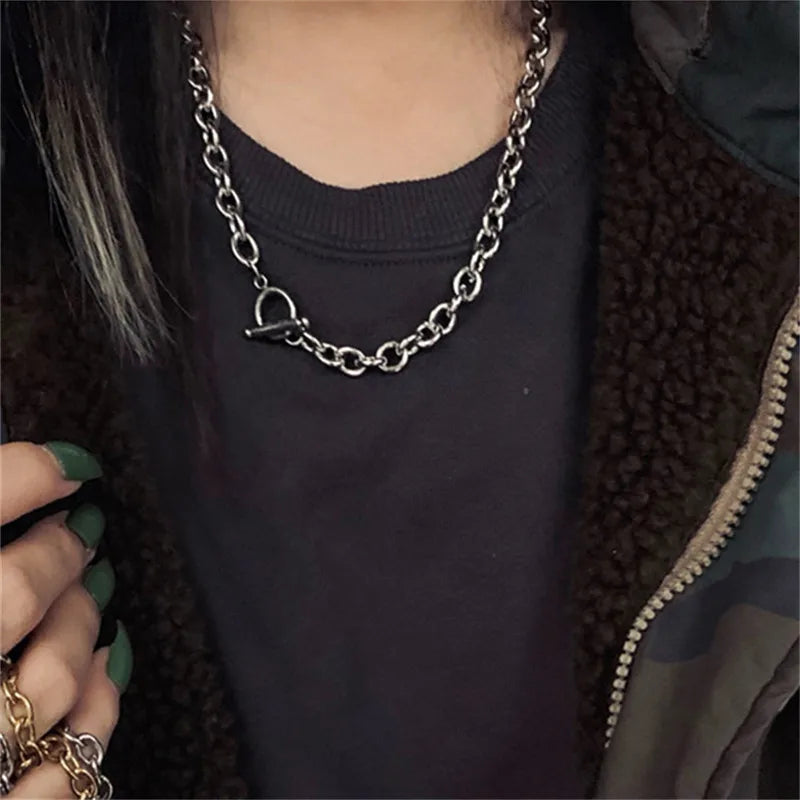 Multilayer Hip Hop Long Chain Necklace For Women Men Jewelry Gifts Key Cross Pendant Necklace Accessories-Dollar Bargains Online Shopping Australia