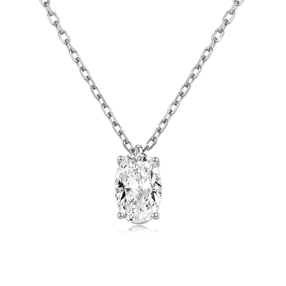Waterdrop Crystal Pendant Necklace for Women Gold Color Geometric CZ Choker Chain on Neck-Dollar Bargains Online Shopping Australia