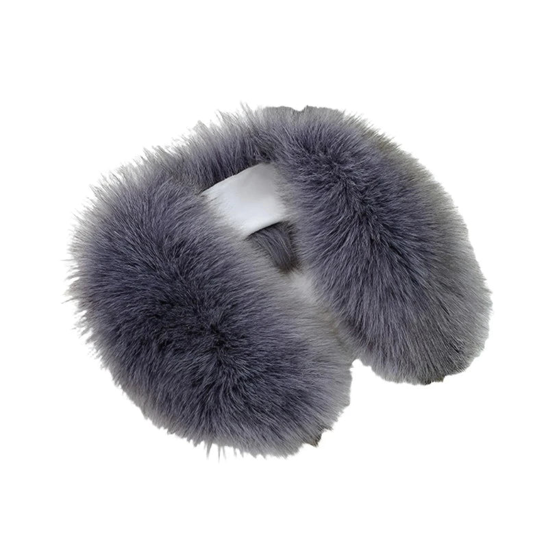 Women Faux Fur Collar Shawl Furry Fur Collar for Winter Coat Hood Fur Decor Plush Fake Fur Scarf Parkas Jacket Fur Collars-Dollar Bargains Online Shopping Australia