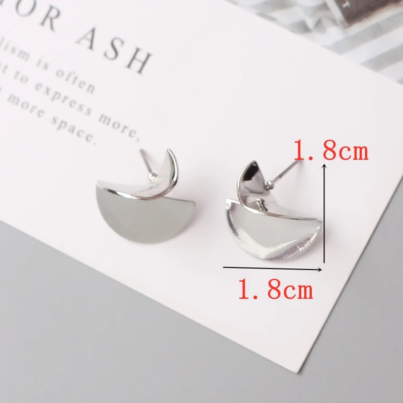Exaggerated Geometry Irregular Metal Dangle Earrings Spiral Twist Knot Round Smooth Brincos Jewelry-Dollar Bargains Online Shopping Australia