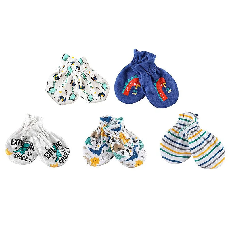 Newborn Baby Hat and Mittens Girl Boy Cap Comfy Infant Hat & Gloves Cotton Toddler Baby Accessorise For 0-6M-Dollar Bargains Online Shopping Australia