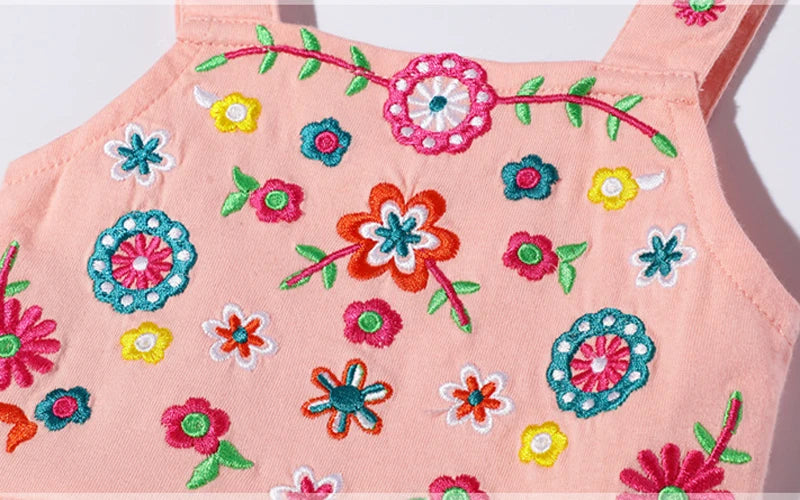 Girls Casual Clothes Cotton Lovely Kids Summer Dress for Toddler Infant Children-Dollar Bargains Online Shopping Australia