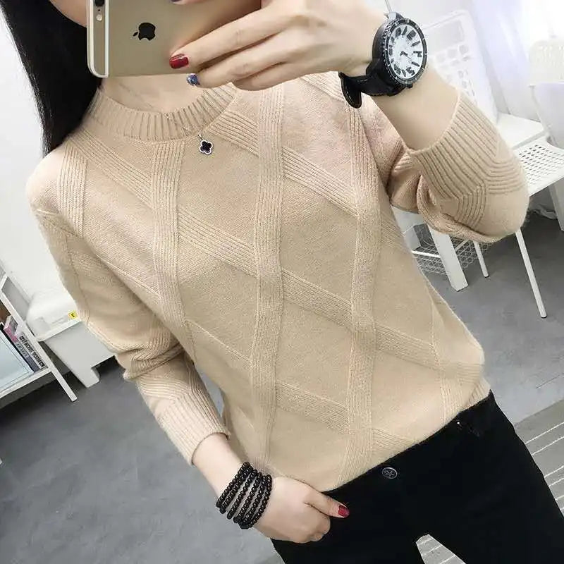 Sweater Women's Twist Pullover Loose Lazy Bottoming Thick Sweaters Outer Wear Pull-Dollar Bargains Online Shopping Australia