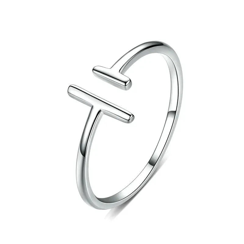 925 Sterling Silver Simple Minimalist Open Adjustable Finger Rings for Women Fashion Band Female-Dollar Bargains Online Shopping Australia